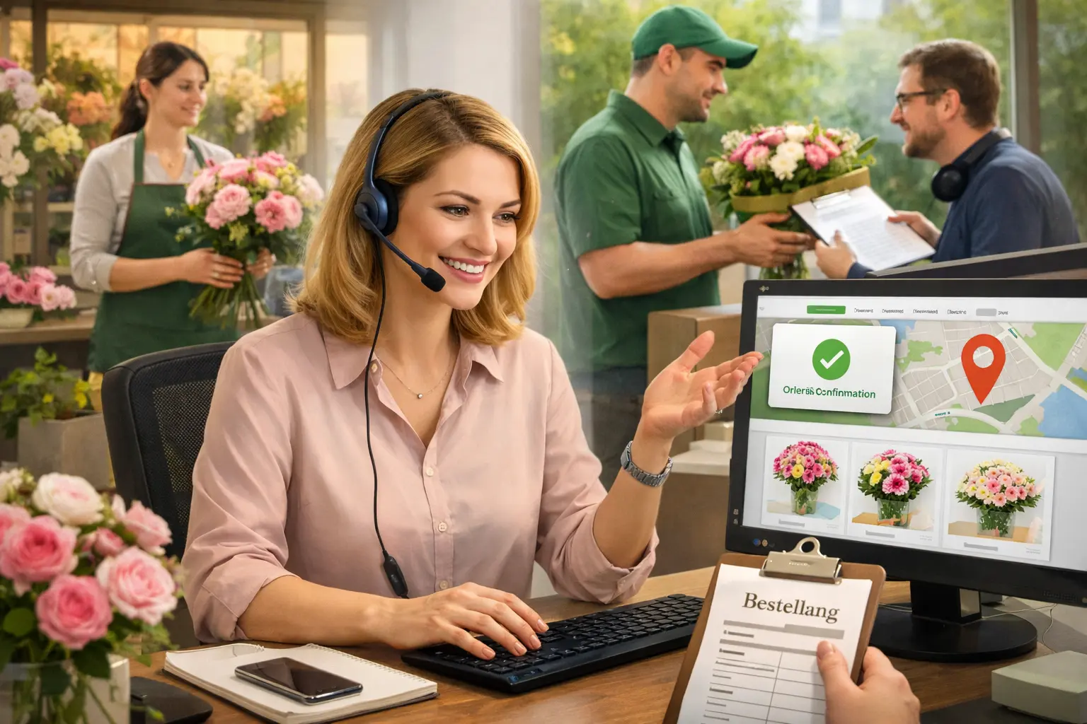 Suport dedicat pentru comenzi ProFlorist