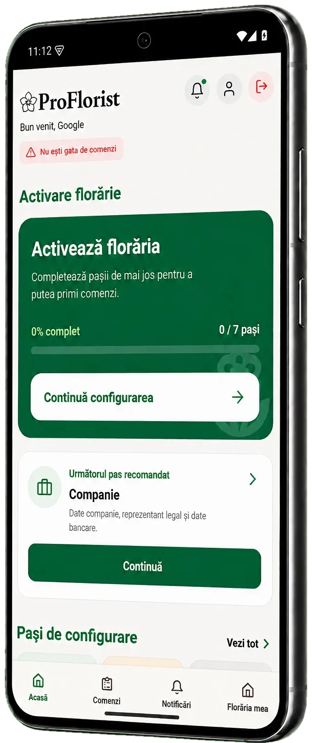 Aplicația ProFlorist Business pentru administrarea activității unei florării