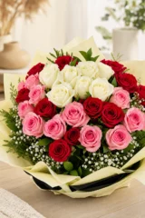 Buchet imens trandafiri mix color – imaginea 3