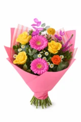 Buchet colorat si fresh mix floral vesel – imaginea 1