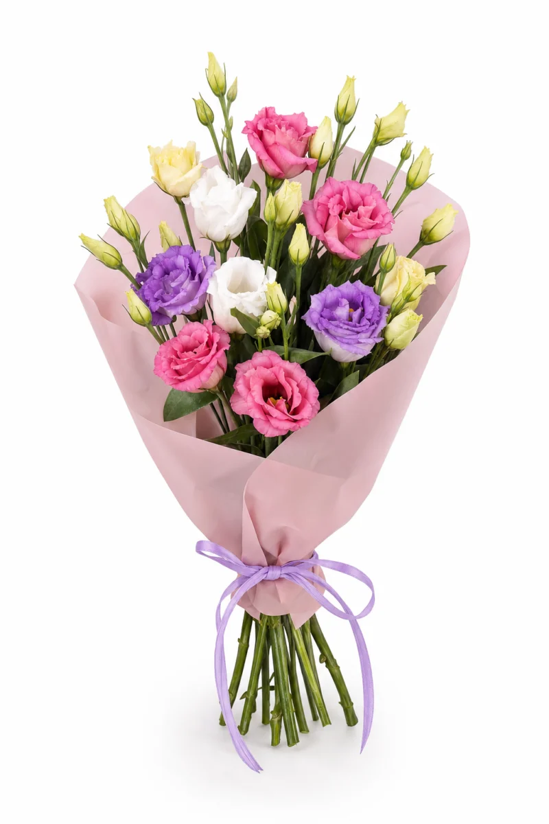 Buchet cu lisianthus