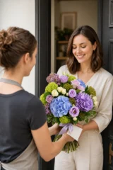 Buchet pastelat cu hortensii – imaginea 2