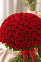 Buchet 101 trandafiri rosii – imaginea 3