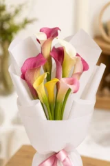 Buchet cale multicolore – imaginea 3