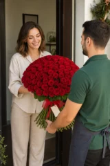 Buchet 101 trandafiri rosii – imaginea 2