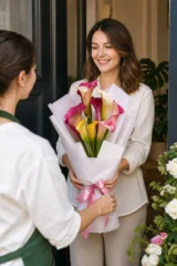 Buchet cale multicolore – imaginea 2